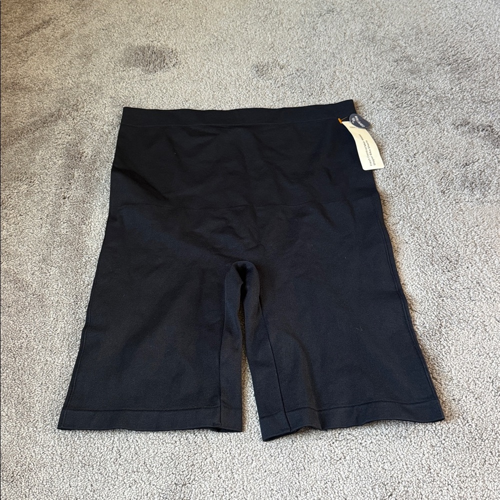 Empetur Black Fresh Control Mid-Waist Shaper Biker Shorts SIZE XL